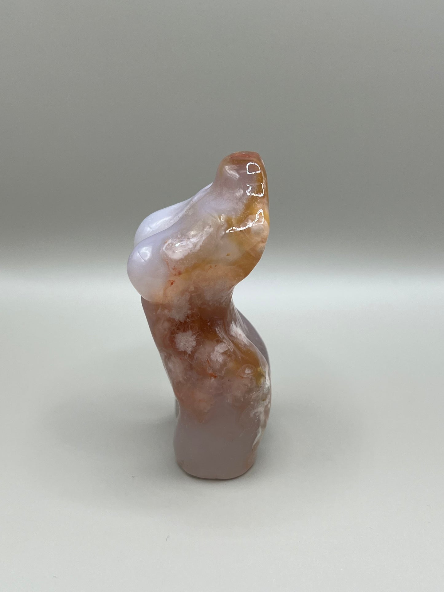 Flower Agate Lady Body Carving