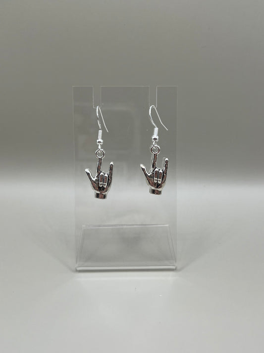 ASL Hand Earrings